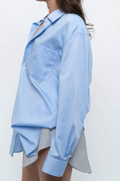 Vintage x Cotton Sky Blue Oversized Buttonup (S-L)