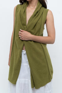 Vintage x Chartreuse Cashmere Vest Cardigan (S-L)