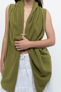 Vintage x Chartreuse Cashmere Vest Cardigan (S-L)