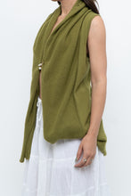 Load image into Gallery viewer, Vintage x Chartreuse Cashmere Vest Cardigan (S-L)