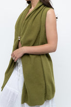 Load image into Gallery viewer, Vintage x Chartreuse Cashmere Vest Cardigan (S-L)