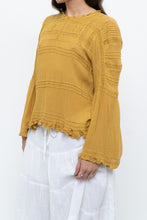 Load image into Gallery viewer, FREE PEOPLE x Honey Yellow Bohemian Blouse (S, M)