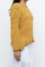 Load image into Gallery viewer, FREE PEOPLE x Honey Yellow Bohemian Blouse (S, M)