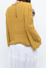 Load image into Gallery viewer, FREE PEOPLE x Honey Yellow Bohemian Blouse (S, M)