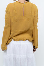 Load image into Gallery viewer, FREE PEOPLE x Honey Yellow Bohemian Blouse (S, M)