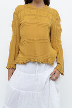 Load image into Gallery viewer, FREE PEOPLE x Honey Yellow Bohemian Blouse (S, M)
