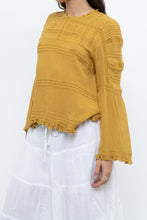 Load image into Gallery viewer, FREE PEOPLE x Honey Yellow Bohemian Blouse (S, M)