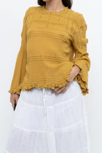 Load image into Gallery viewer, FREE PEOPLE x Honey Yellow Bohemian Blouse (S, M)