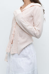 Vintage x GUESS Baby Pink Lightweight Cotton Buttonup (XS-L)