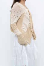 Load image into Gallery viewer, GARY GRAHAM x Beige, Cream Open Knit Flowy Cardigan (S-L)
