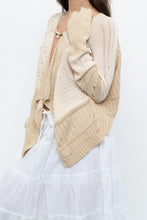 Load image into Gallery viewer, GARY GRAHAM x Beige, Cream Open Knit Flowy Cardigan (S-L)