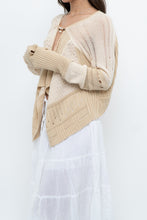 Load image into Gallery viewer, GARY GRAHAM x Beige, Cream Open Knit Flowy Cardigan (S-L)