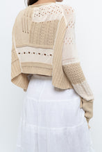 Load image into Gallery viewer, GARY GRAHAM x Beige, Cream Open Knit Flowy Cardigan (S-L)