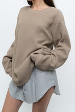 Load image into Gallery viewer, RAILS x Taupe Oversized Waffle Knit Crewneck (S-L)