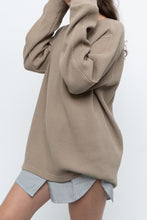 Load image into Gallery viewer, RAILS x Taupe Oversized Waffle Knit Crewneck (S-L)