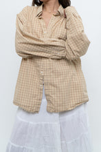 Load image into Gallery viewer, Vintage x Gold Checkered Oversized Shirt (XS-XL)