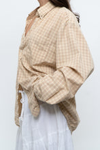 Load image into Gallery viewer, Vintage x Gold Checkered Oversized Shirt (XS-XL)