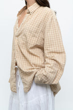 Load image into Gallery viewer, Vintage x Gold Checkered Oversized Shirt (XS-XL)