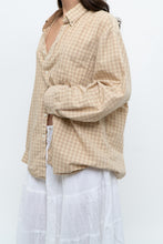 Load image into Gallery viewer, Vintage x Gold Checkered Oversized Shirt (XS-XL)