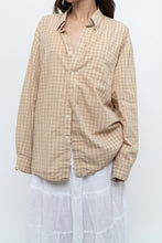 Load image into Gallery viewer, Vintage x Gold Checkered Oversized Shirt (XS-XL)