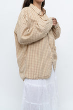 Load image into Gallery viewer, Vintage x Gold Checkered Oversized Shirt (XS-XL)