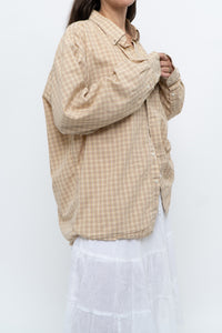 Vintage x Gold Checkered Oversized Shirt (XS-XL)