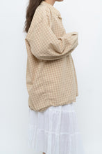 Load image into Gallery viewer, Vintage x Gold Checkered Oversized Shirt (XS-XL)