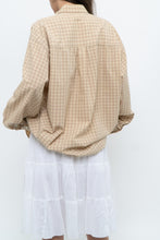 Load image into Gallery viewer, Vintage x Gold Checkered Oversized Shirt (XS-XL)