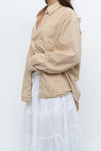 Load image into Gallery viewer, Vintage x Gold Checkered Oversized Shirt (XS-XL)