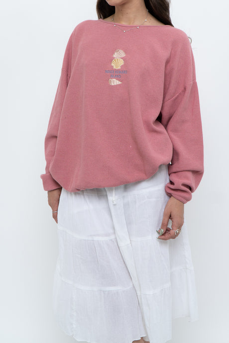 Vintage x PEI Pink Shell Crewneck (XS-M)