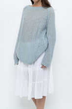 Load image into Gallery viewer, Vintage x Light Teal Mohair-blend Knit Sweater (XS-M)