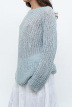 Load image into Gallery viewer, Vintage x Light Teal Mohair-blend Knit Sweater (XS-M)