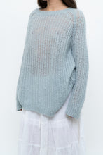 Load image into Gallery viewer, Vintage x Light Teal Mohair-blend Knit Sweater (XS-M)
