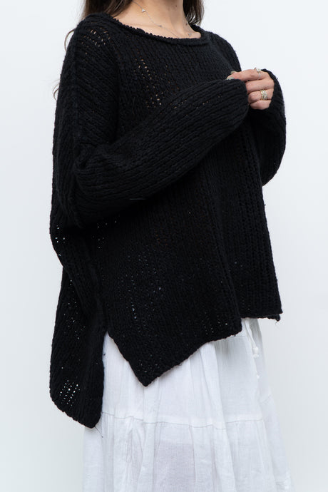 FREE PEOPLE x Black Knit Lightweight Sweater (XS-M)