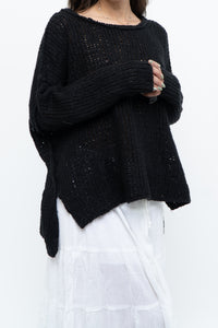 FREE PEOPLE x Black Knit Lightweight Sweater (XS-M)