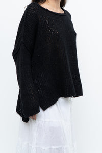 FREE PEOPLE x Black Knit Lightweight Sweater (XS-M)
