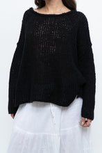 Load image into Gallery viewer, FREE PEOPLE x Black Knit Lightweight Sweater (XS-M)
