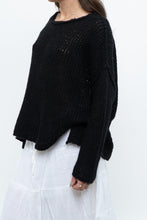Load image into Gallery viewer, FREE PEOPLE x Black Knit Lightweight Sweater (XS-M)