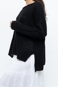 FREE PEOPLE x Black Knit Lightweight Sweater (XS-M)