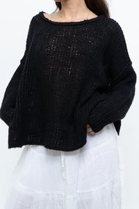 FREE PEOPLE x Black Knit Lightweight Sweater (XS-M)