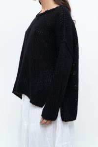FREE PEOPLE x Black Knit Lightweight Sweater (XS-M)