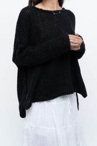 FREE PEOPLE x Black Knit Lightweight Sweater (XS-M)