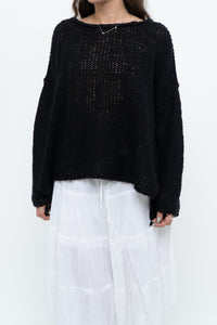 FREE PEOPLE x Black Knit Lightweight Sweater (XS-M)
