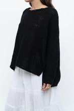 Load image into Gallery viewer, FREE PEOPLE x Black Knit Lightweight Sweater (XS-M)