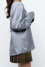 Load image into Gallery viewer, VINCE x Blue Pure Silk Oversized Blouse (XS-L)