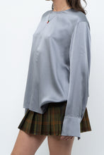 Load image into Gallery viewer, VINCE x Blue Pure Silk Oversized Blouse (XS-L)