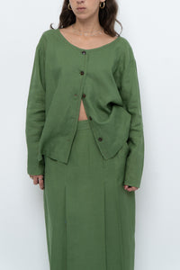 Vintage x Green Linen Set (XS, S)