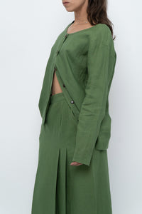 Vintage x Green Linen Set (XS, S)