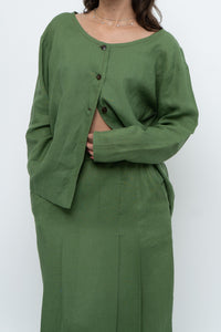 Vintage x Green Linen Set (XS, S)