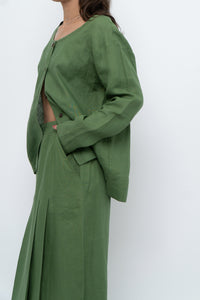 Vintage x Green Linen Set (XS, S)